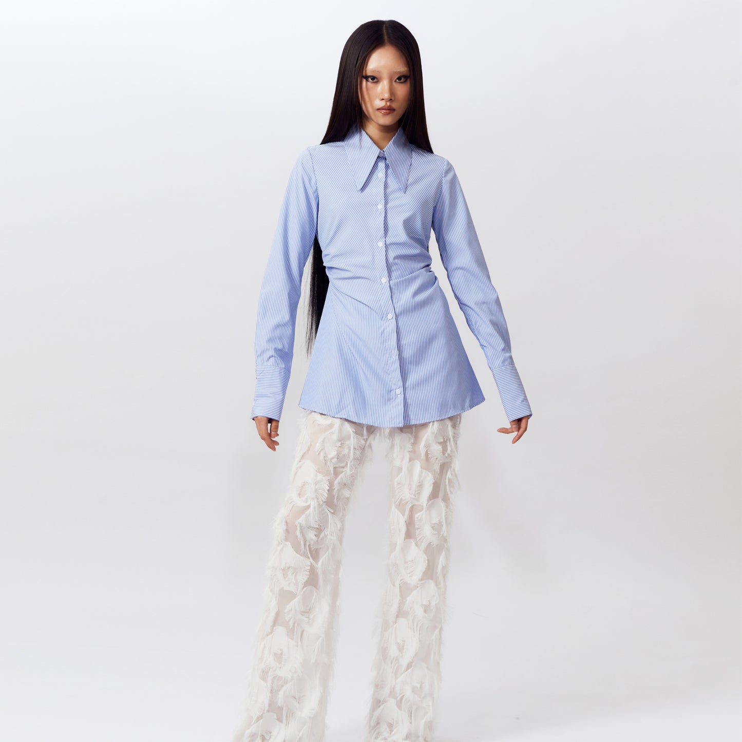 WHITE IVY SHIRT DRESS