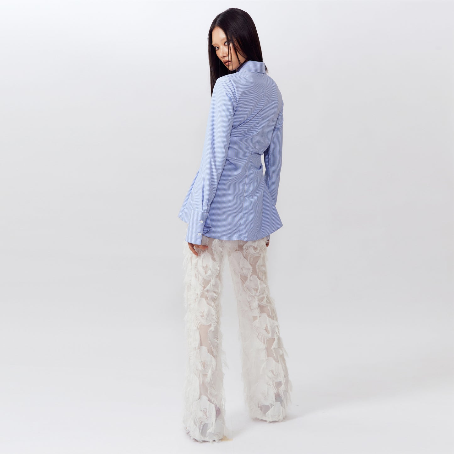 WHITE IVY SHIRT DRESS