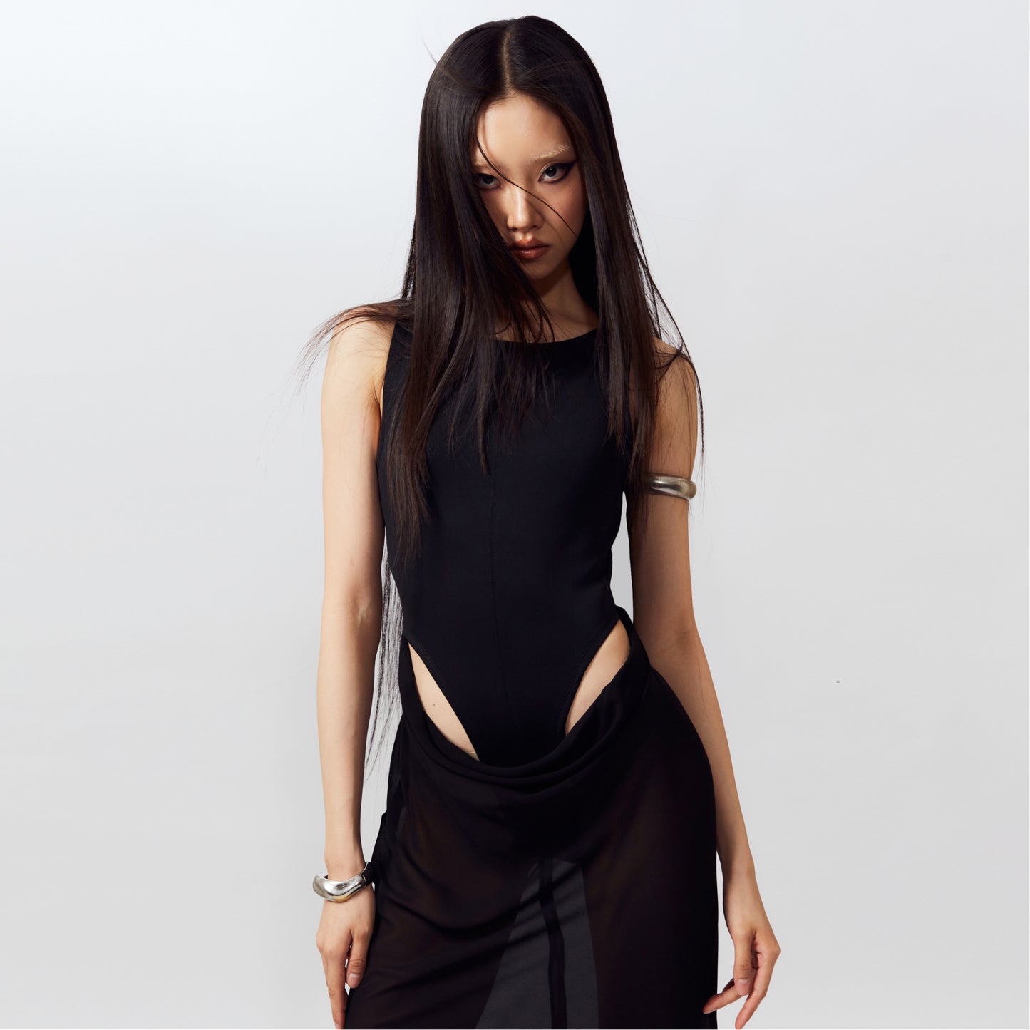 CRESCENT SCULPTED DRESS
