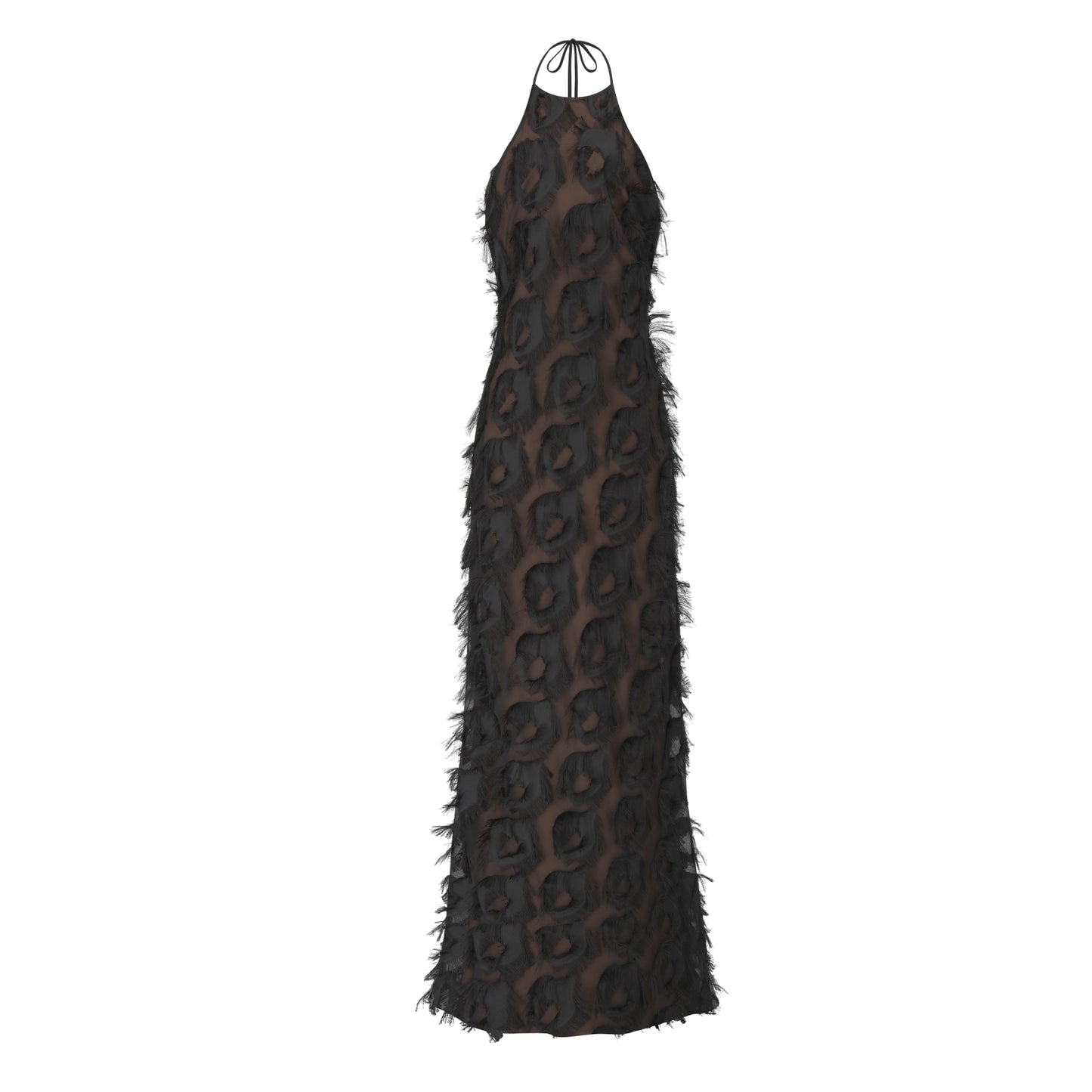 NOIR HALTER DRESS